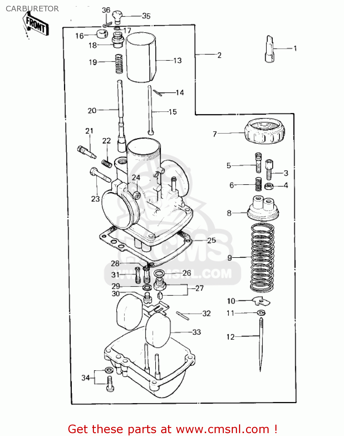 CARBURETOR KD80-M2 KD80 1981