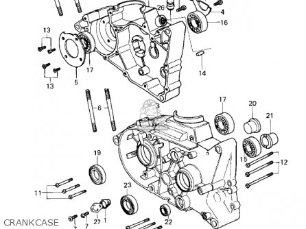 CRANKCASE - KD80-M2 KD80 1981
