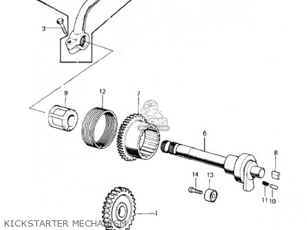 KICKSTARTER MECHANISM - KD80-M2 KD80 1981
