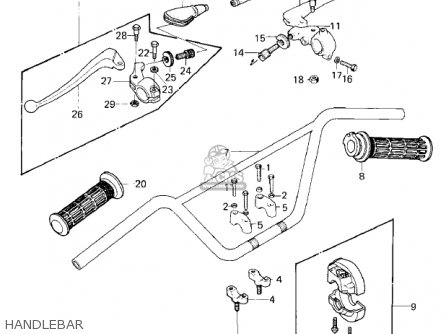 HANDLEBAR - KD80-M2 KD80 1981