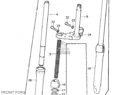 FRONT FORK - KD80-M2 KD80 1981