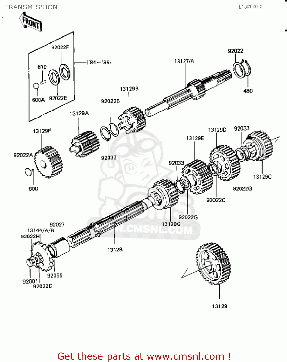 TRANSMISSION KD80-M3 KD80 1982 USA CN