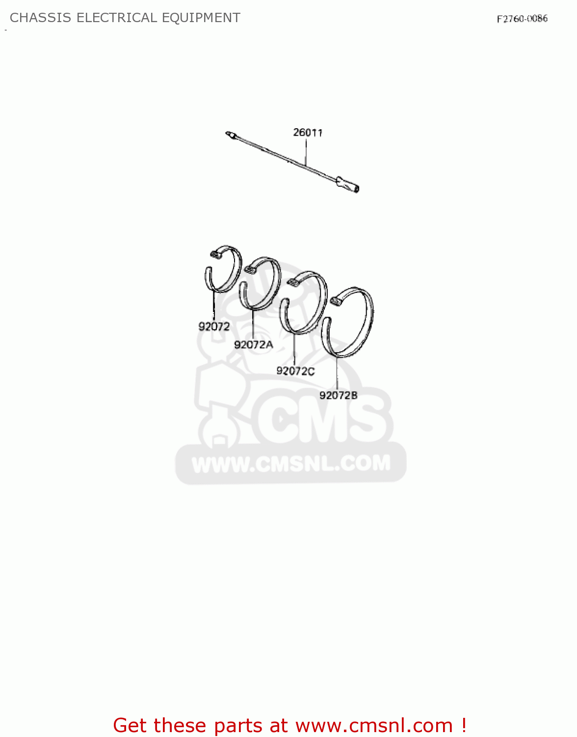 CHASSIS ELECTRICAL EQUIPMENT KD80-M3 KD80 1982 USA CN