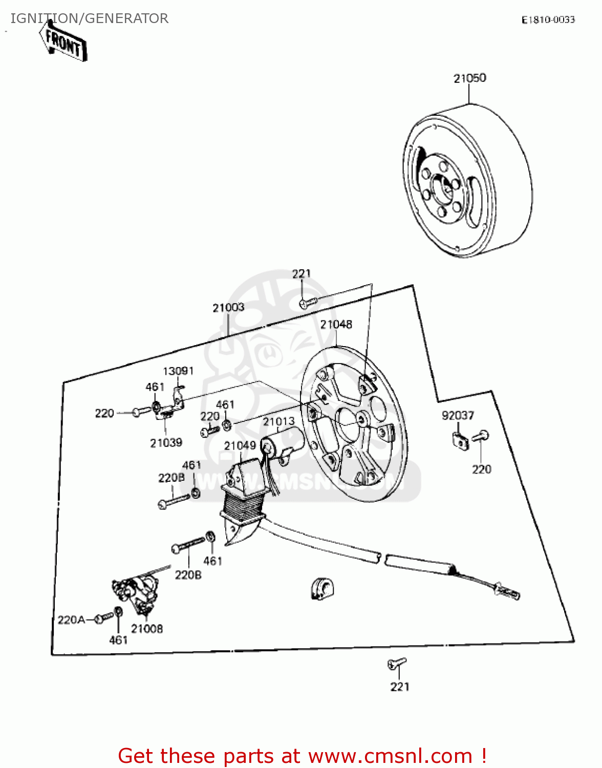 IGNITION/GENERATOR KD80-M4 KD80 1983