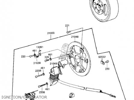 IGNITION/GENERATOR - KD80-M4 KD80 1983