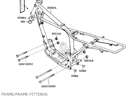 FRAME/FRAME FITTINGS - KD80-M4 KD80 1983