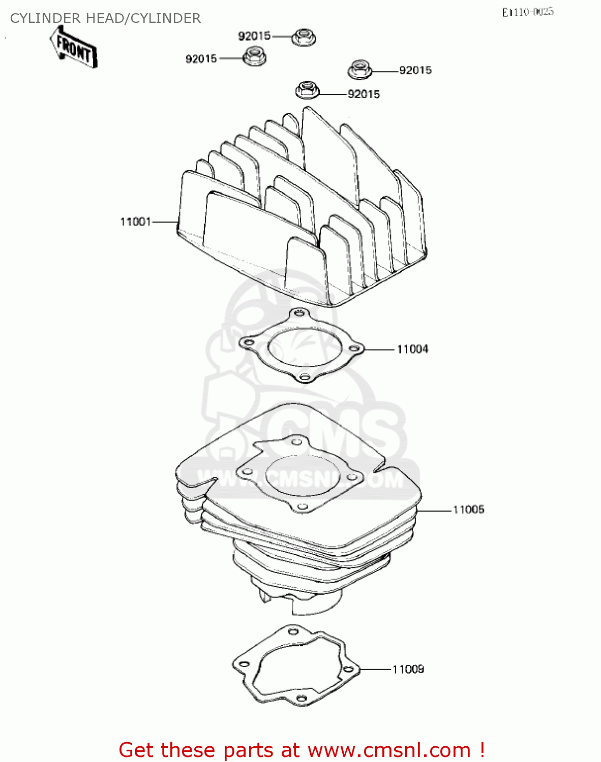 CYLINDER HEAD/CYLINDER KD80-M5 KD80 1984