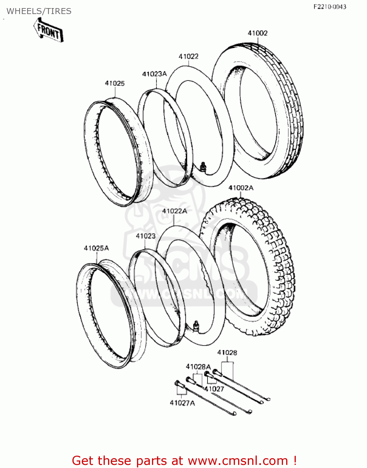 WHEELS/TIRES KD80-M5 KD80 1984