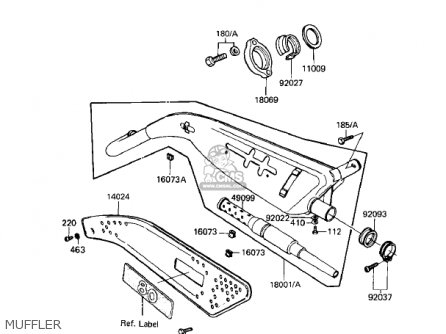 MUFFLER - KD80-M5 KD80 1984
