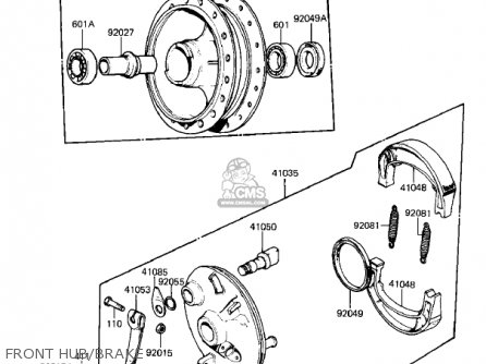 FRONT HUB/BRAKE - KD80-M5 KD80 1984