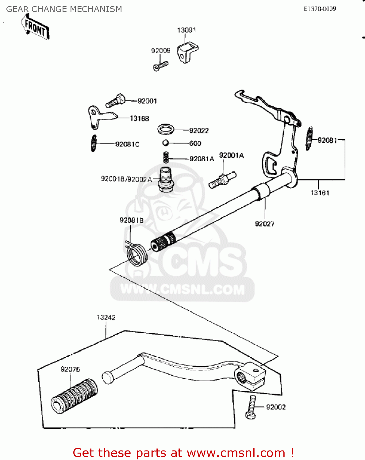 GEAR CHANGE MECHANISM KD80-M6 KD80 1985