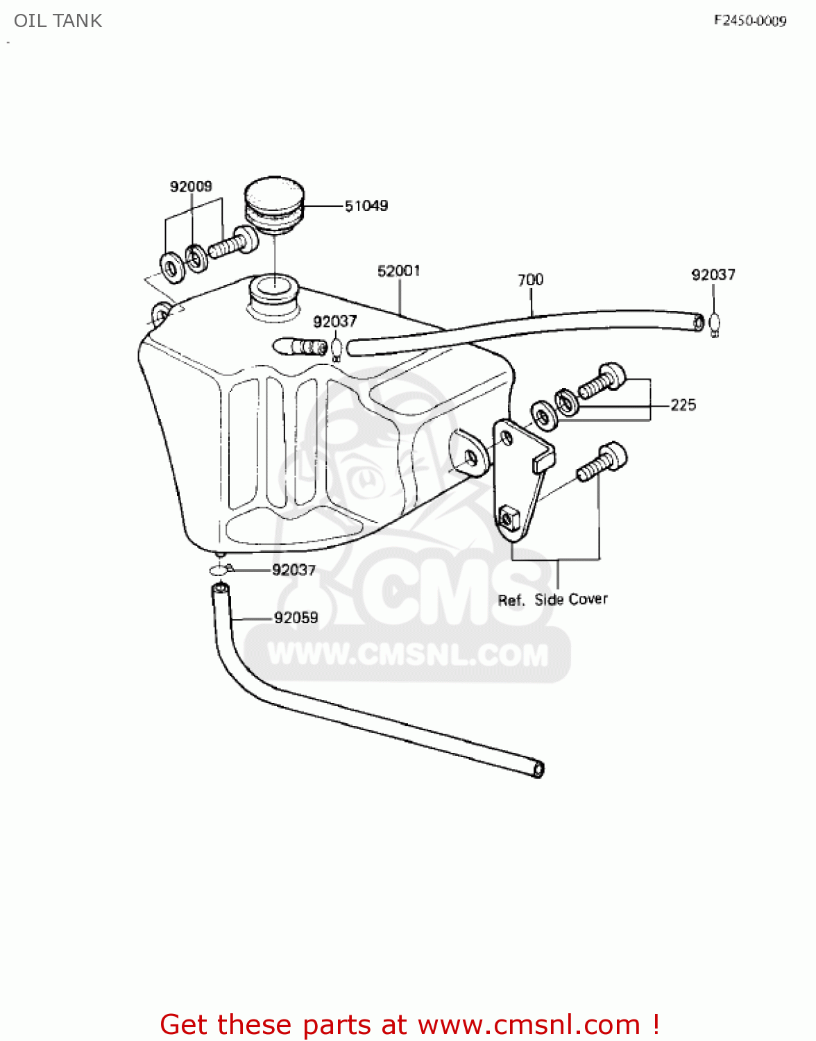 OIL TANK KD80-M6 KD80 1985