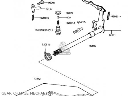GEAR CHANGE MECHANISM - KD80-M6 KD80 1985