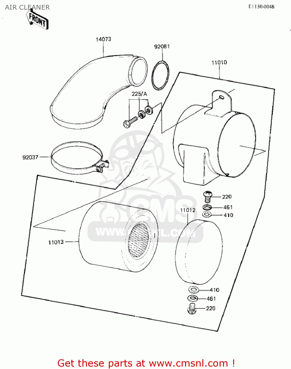 AIR CLEANER KD80-M7 KD80 1986