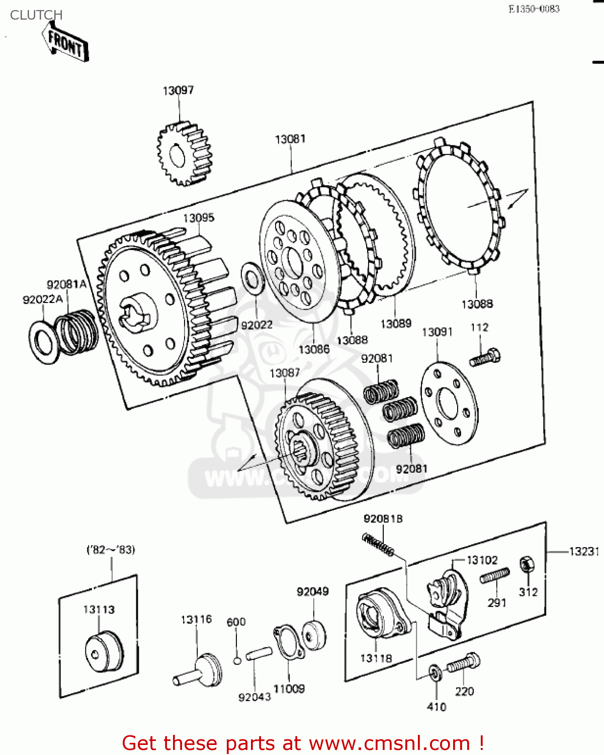 CLUTCH KD80-M7 KD80 1986
