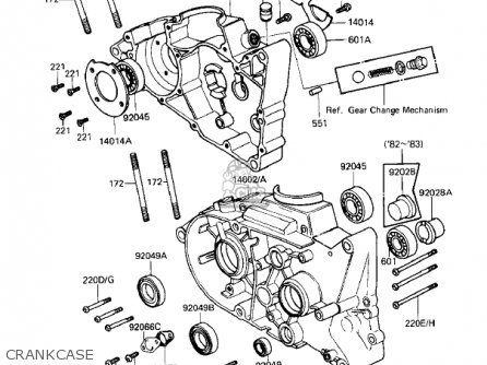 CRANKCASE - KD80-M7 KD80 1986