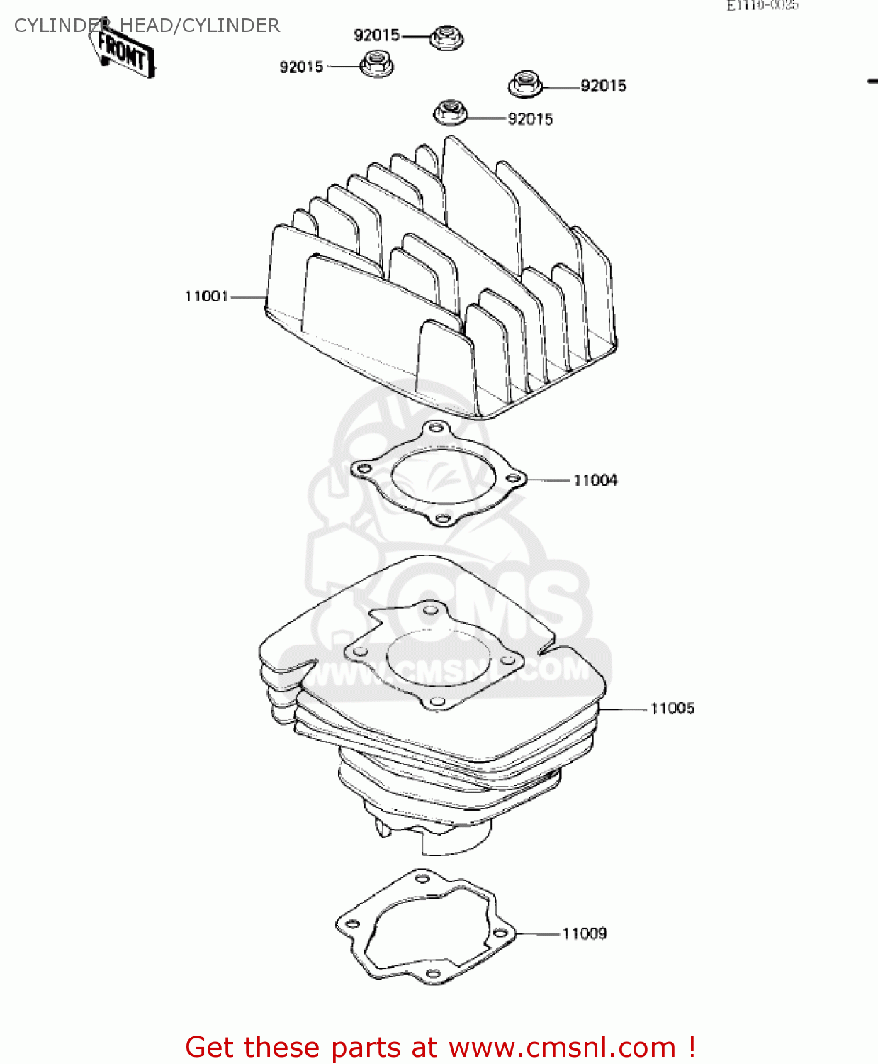 CYLINDER HEAD/CYLINDER KD80-M8 KD80 1987