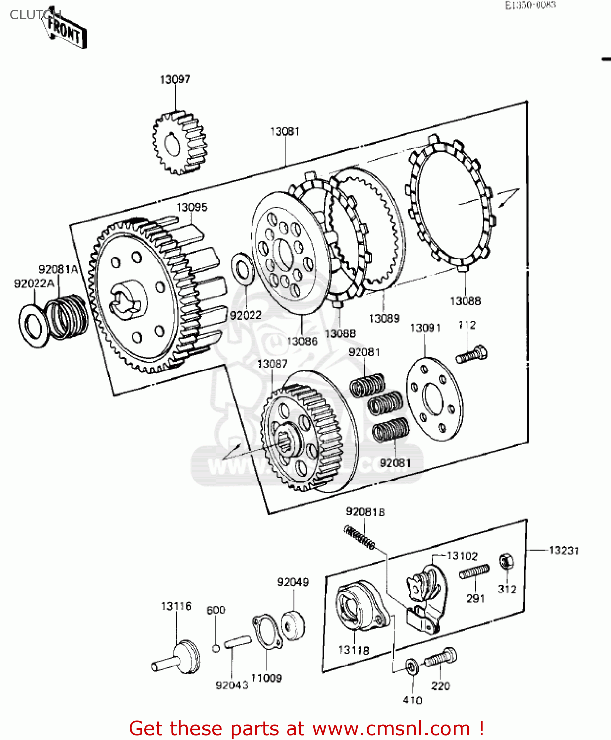 CLUTCH KD80-M8 KD80 1987