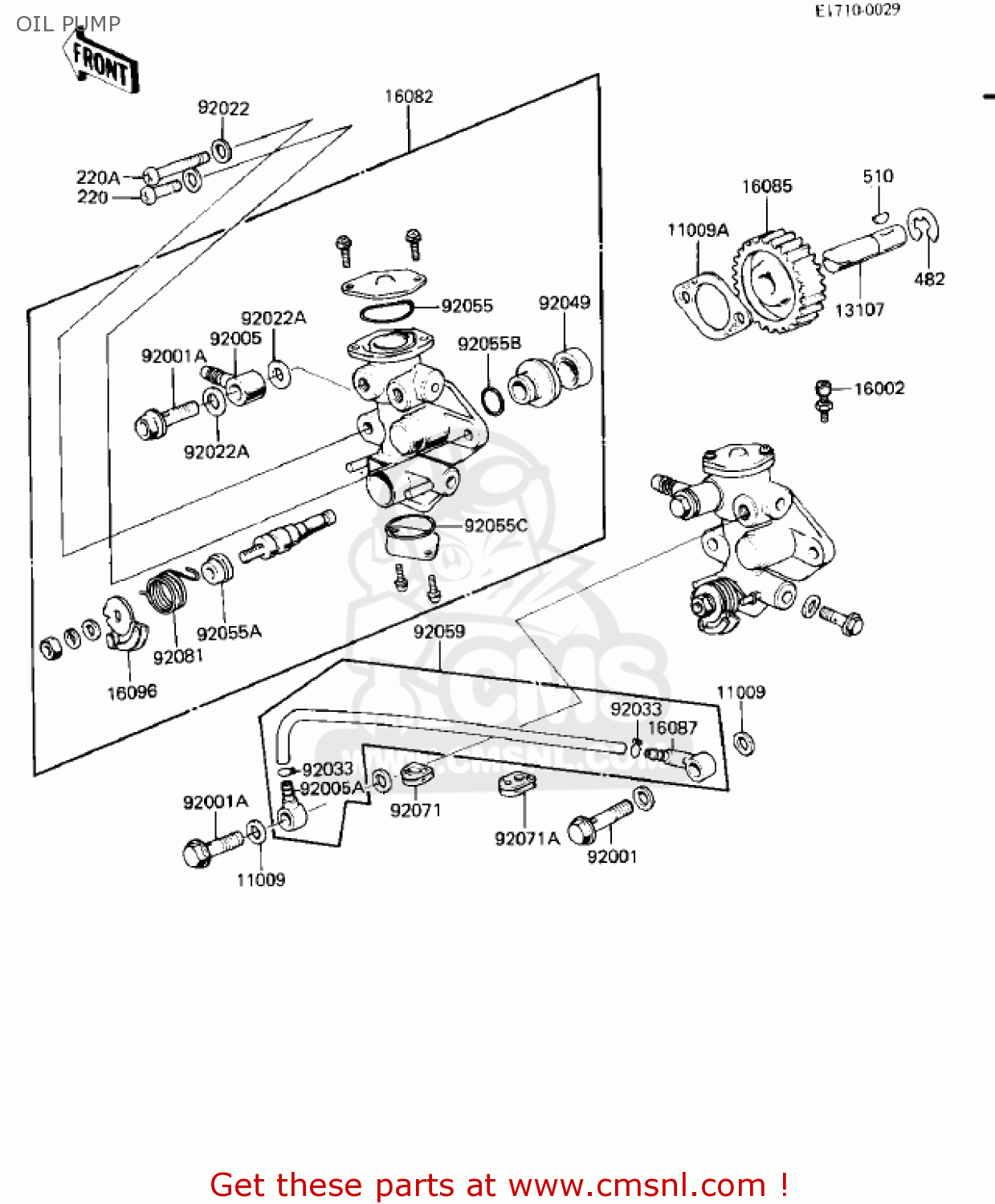 OIL PUMP KD80-M8 KD80 1987