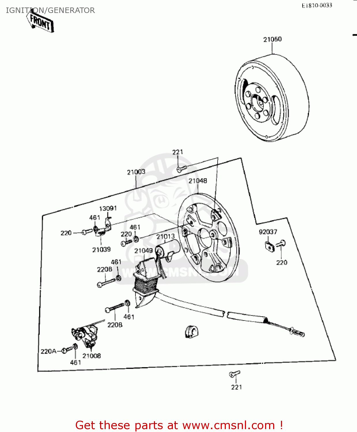 IGNITION/GENERATOR KD80-M8 KD80 1987