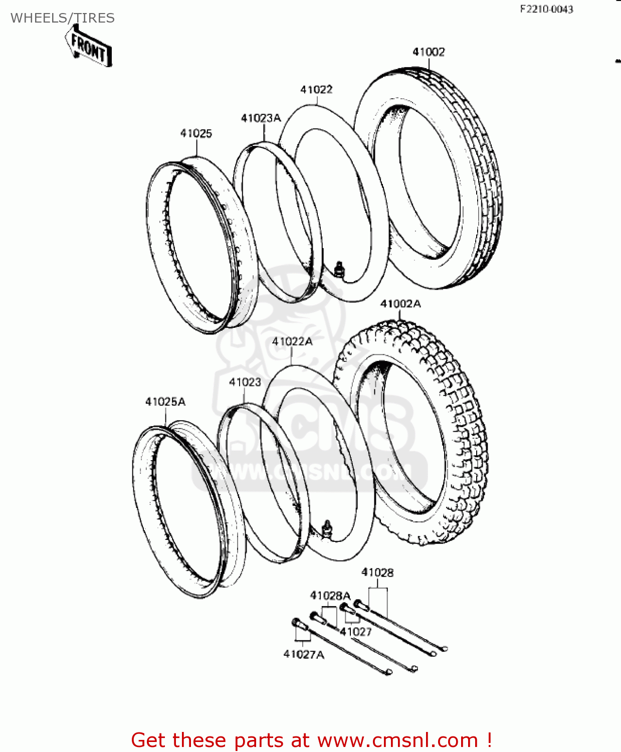 WHEELS/TIRES KD80-M8 KD80 1987