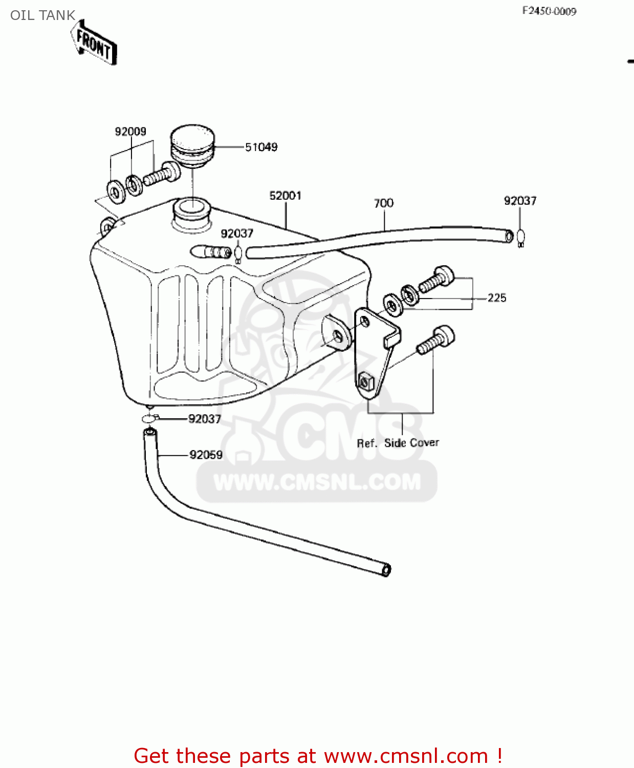 OIL TANK KD80-M8 KD80 1987