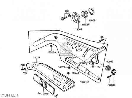 MUFFLER - KD80-M8 KD80 1987