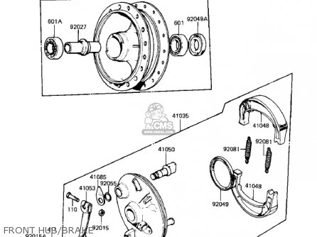 FRONT HUB/BRAKE - KD80-M8 KD80 1987