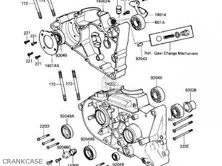 CRANKCASE - KD80-M8 KD80 1987