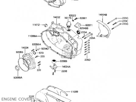 ENGINE COVERS - KD80-M8 KD80 1987