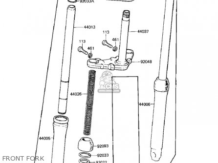 FRONT FORK - KD80-M8 KD80 1987