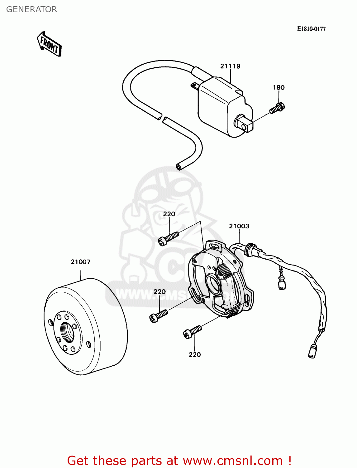 GENERATOR KD80-N2 KD80X 1989 USA CANADA