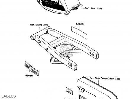 LABELS - KD80-N2 KD80X 1989 USA CANADA