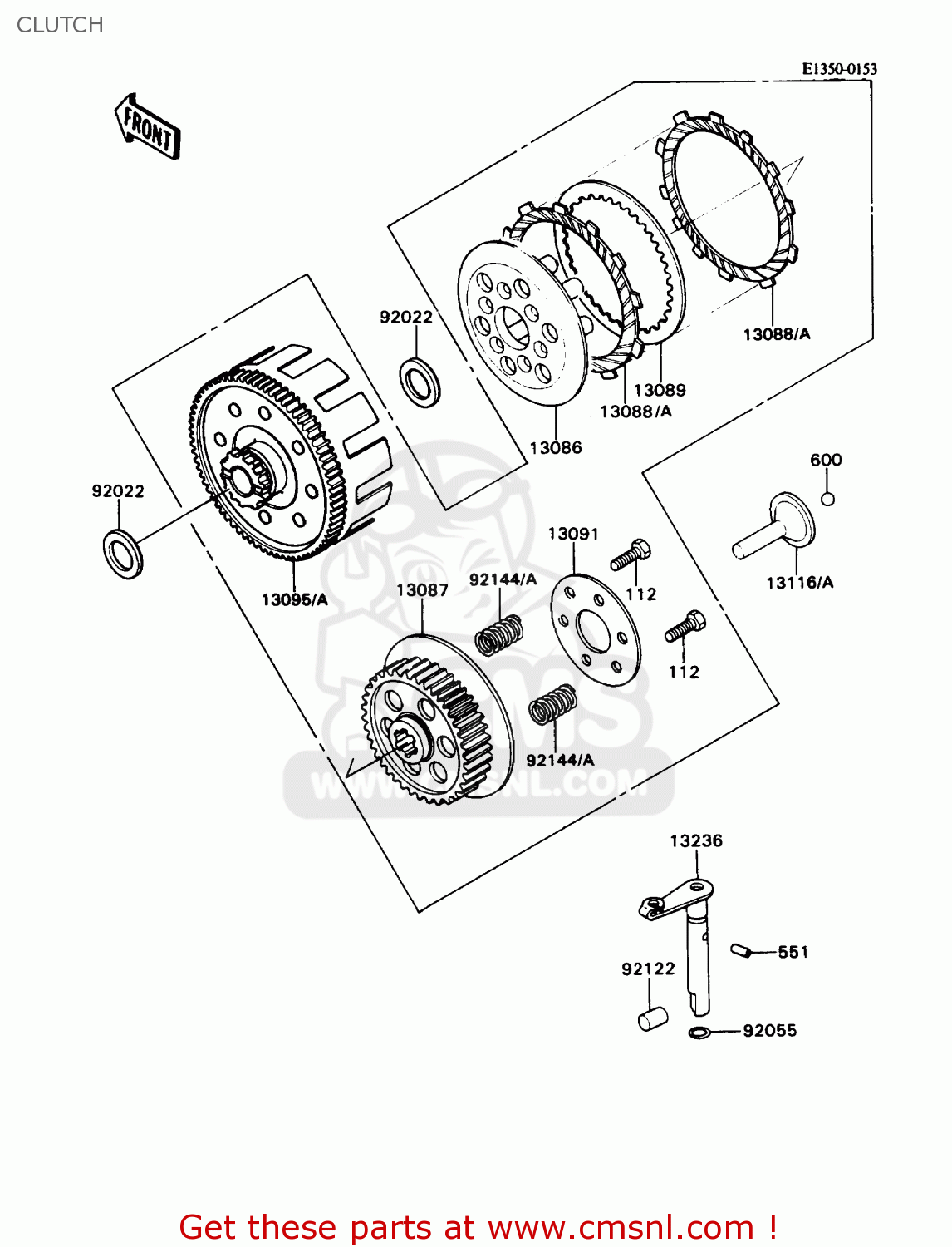 CLUTCH KD80-N3 KD80X 1990 CANADA