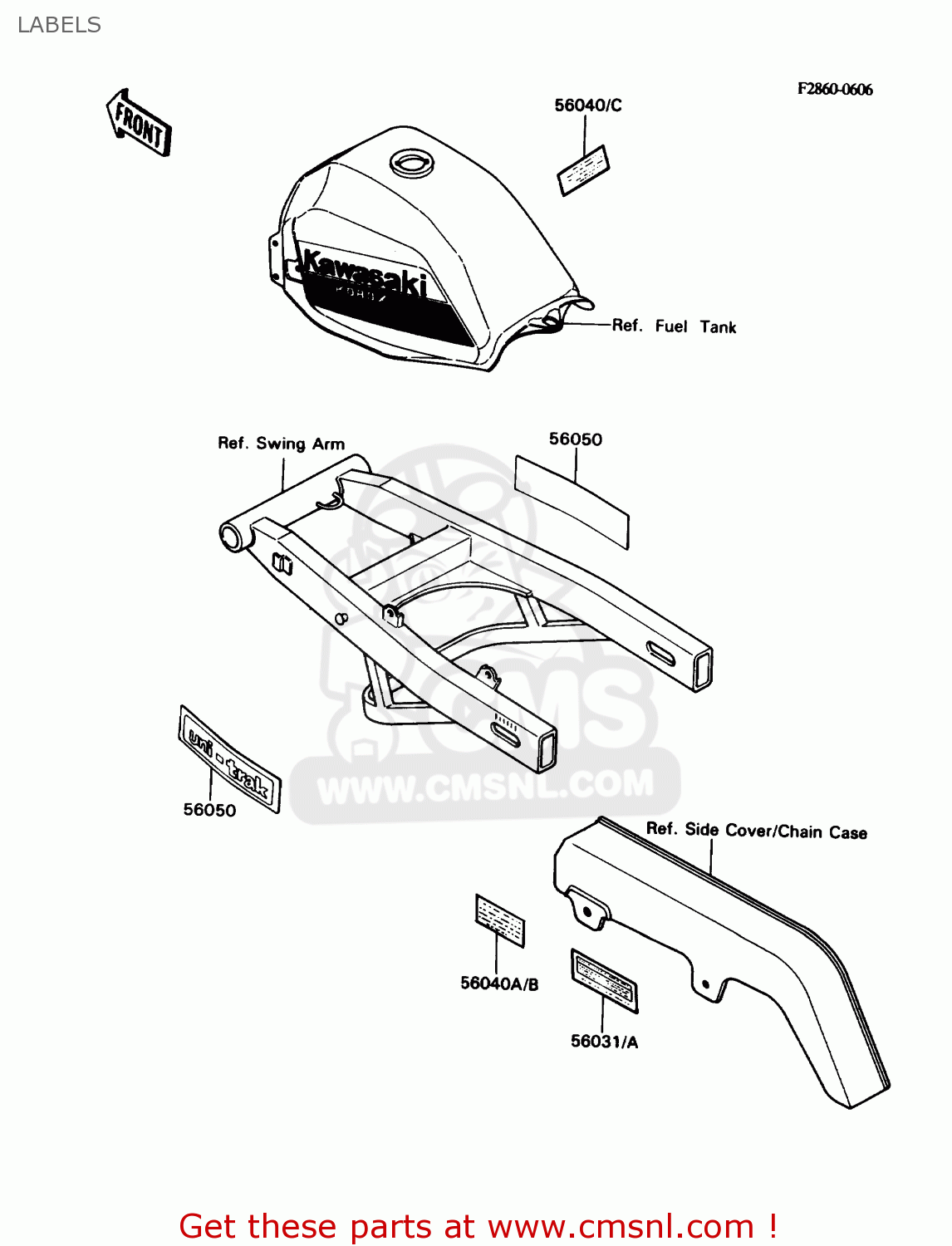 LABELS KD80-N3 KD80X 1990 CANADA