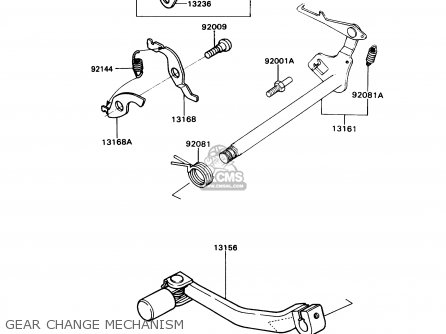 GEAR CHANGE MECHANISM - KD80-N3 KD80X 1990 CANADA