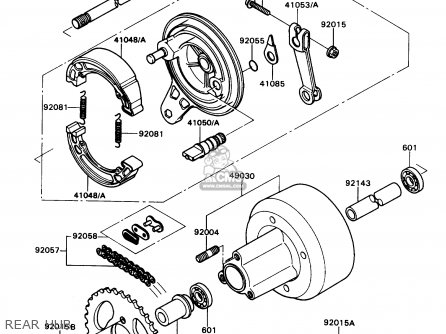 REAR HUB - KD80-N3 KD80X 1990 CANADA
