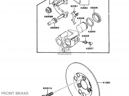 FRONT BRAKE - KD80-N3 KD80X 1990 CANADA