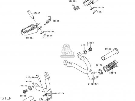 STEP - KDX125-A3 KDX125SR 1992 EUROPE NR