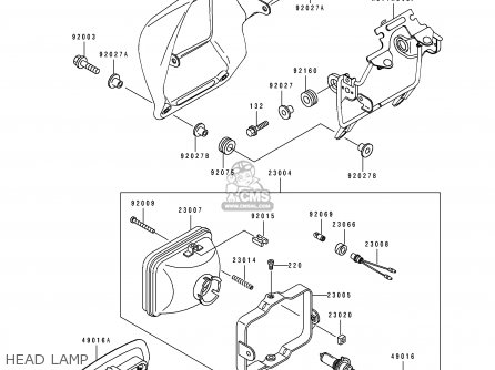 HEAD LAMP - KDX125-A3 KDX125SR 1992 EUROPE NR