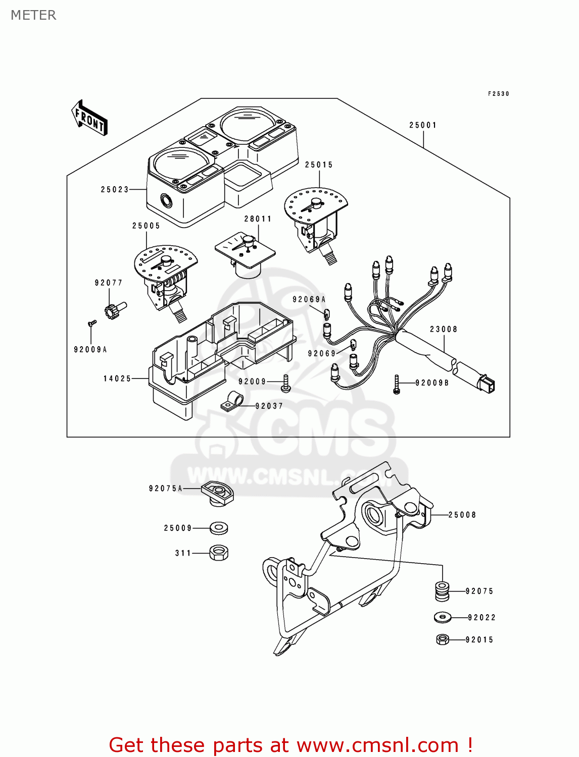 METER KDX125-A4 KDX125SR 1993 EUROPE NR