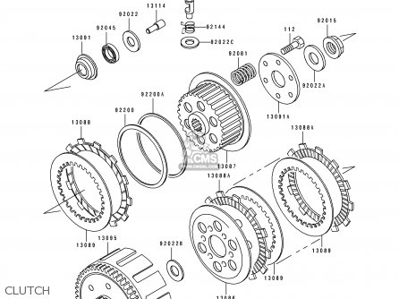 CLUTCH - KDX125-A4 KDX125SR 1993 EUROPE NR