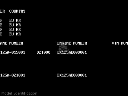 Model Identification - KDX125-A4 KDX125SR 1993 EUROPE NR
