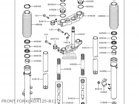 FRONT FORK(KDX125-B1) - KDX125-B1 KDX125SR 1990 UNITED KINGDOM FR