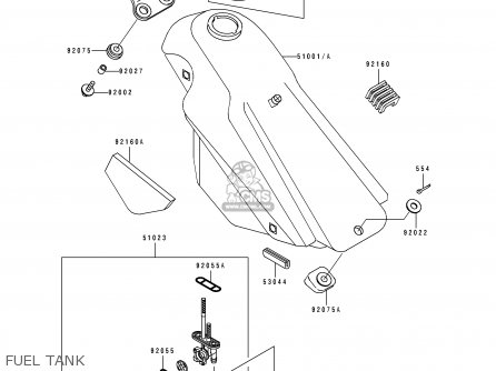 FUEL TANK - KDX125-B1 KDX125SR 1990 UNITED KINGDOM FR