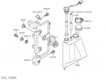OIL TANK - KDX125-B1 KDX125SR 1990 UNITED KINGDOM FR