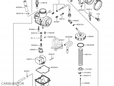 CARBURETOR - KDX125-B2 KDX125SR 1991 UNITED KINGDOM FR SD