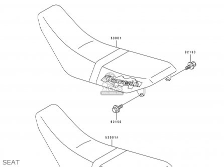 SEAT - KDX125-B2 KDX125SR 1991 UNITED KINGDOM FR SD