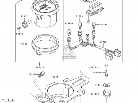 METER - KDX125-B2 KDX125SR 1991 UNITED KINGDOM FR SD