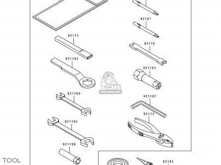 TOOL - KDX125-B2 KDX125SR 1991 UNITED KINGDOM FR SD